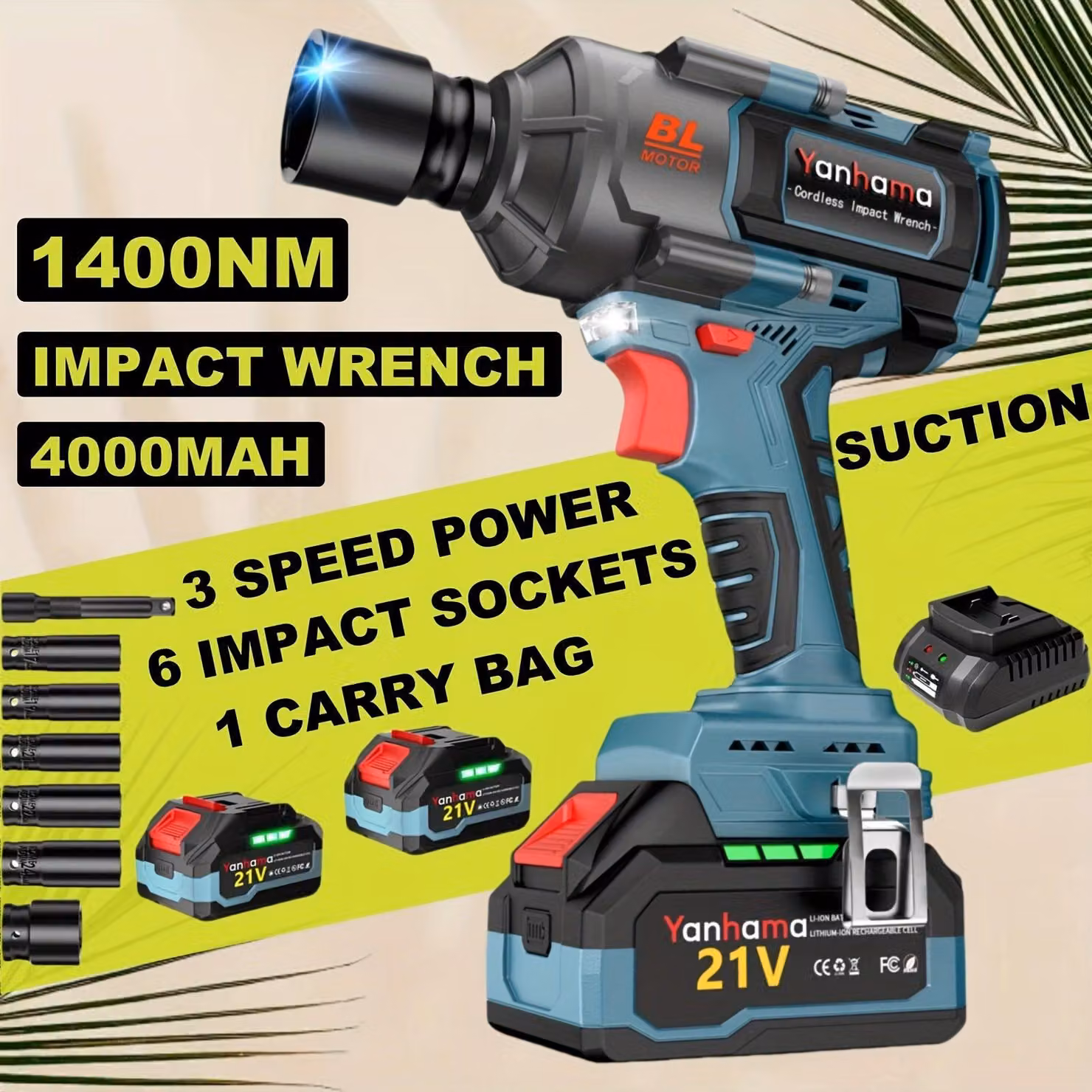 Avvitatore a impulsi elettrico - Avvitatore a impulsi a batteria - Chiave a impulsi - Avvitatore a impulsi senza fili