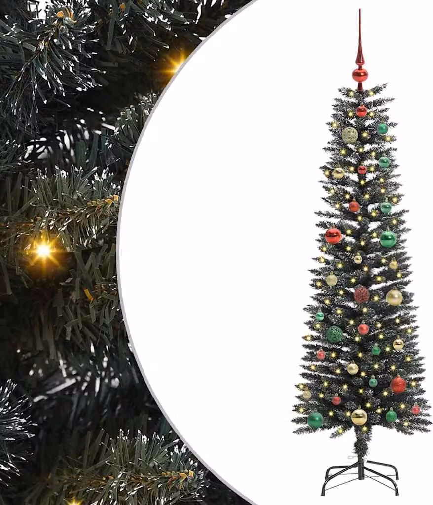 Albero di Natale artificiale con 150 LED Verde 150 cm