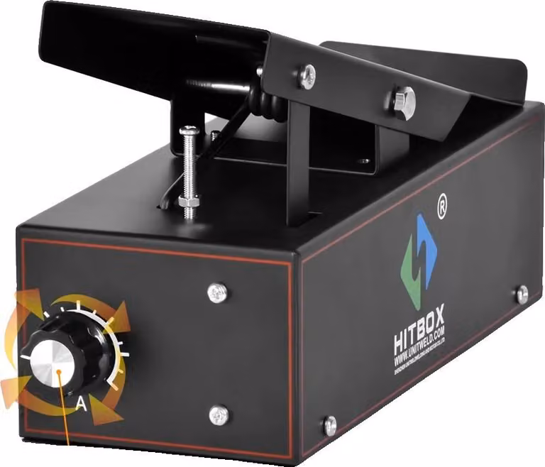 Saldatura TIG, controllo della corrente da 0 a 200 ampere, spina a 5 poli, lunghezza cavo 3 metri, pedale