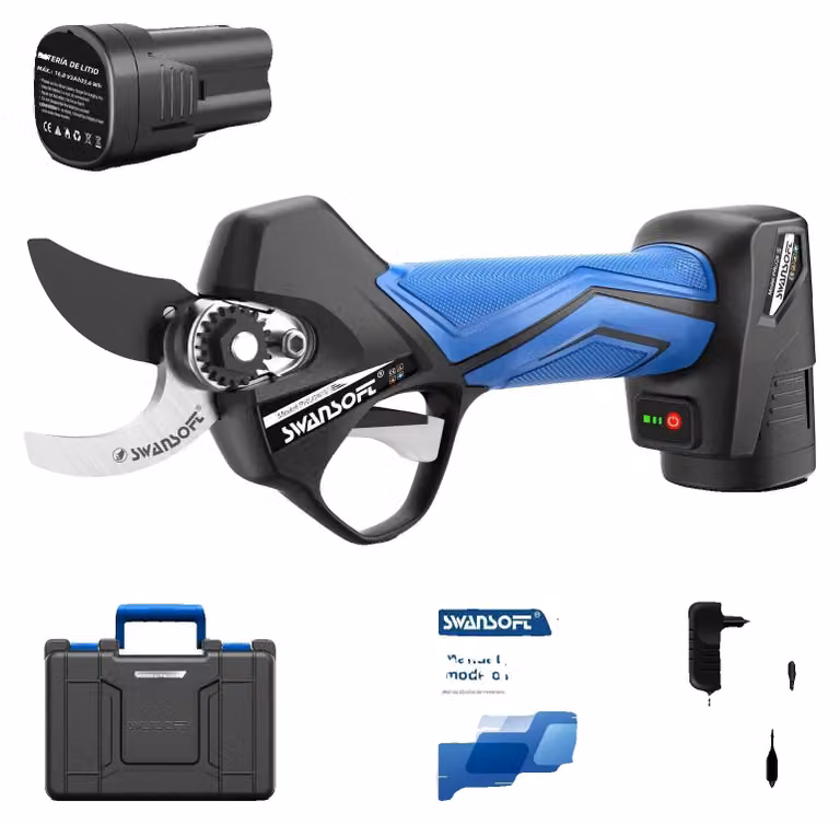Potatori elettrici, motore brushless, larghezza di taglio di 28 mm, modelli PRU28SE con batterie da 2Ah e 4Ah, inclusi due batterie
