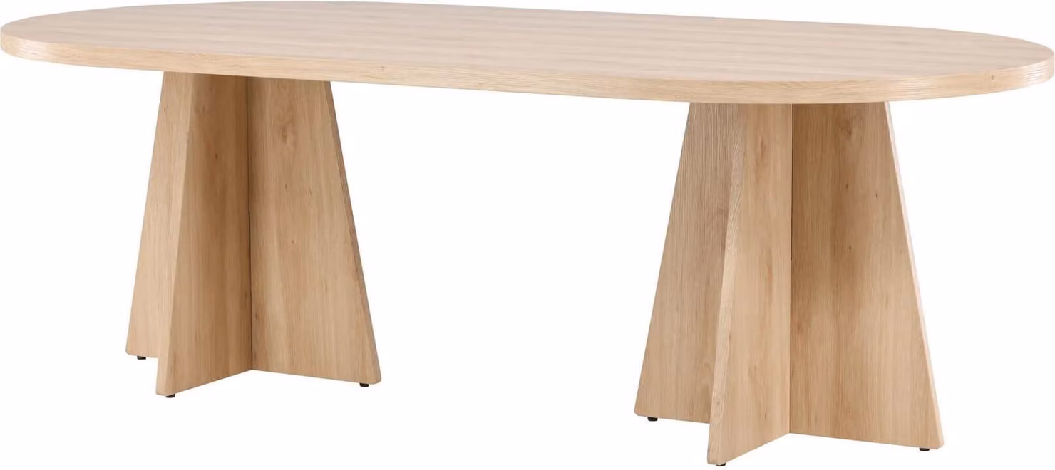 Tavolo da pranzo FURNLUX Bootcut Oak 115cm / Hauptfarbe: Beige / Dimensioni: 115 x 230 x 76 cm