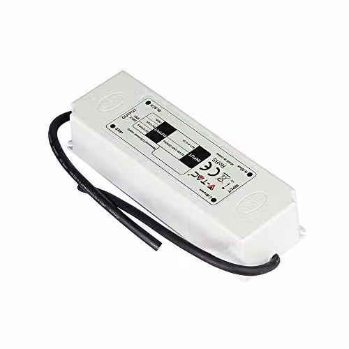 Alimentatore in Plastica 75W 12V 6A Colore Bianco IP67