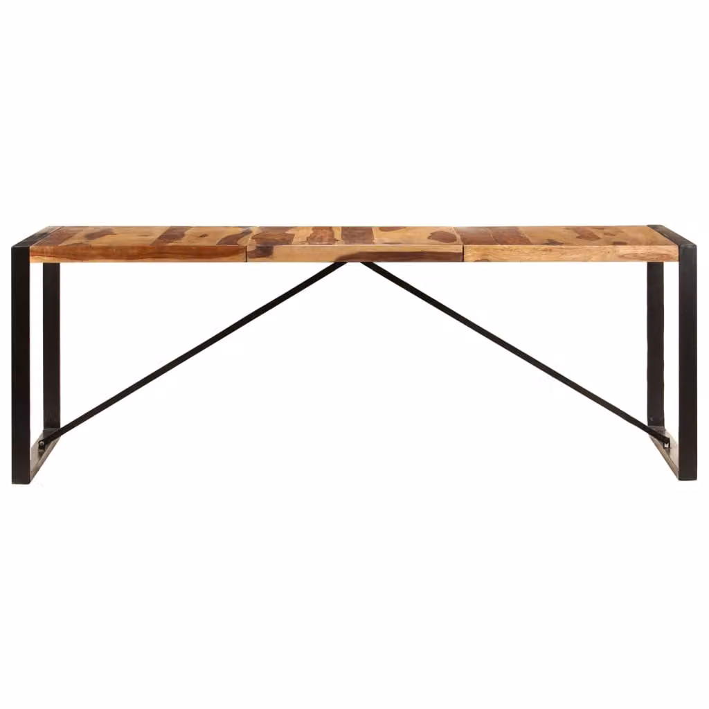 Tavolo da Pranzo 220x100x75 cm Legno Massello di Acacia