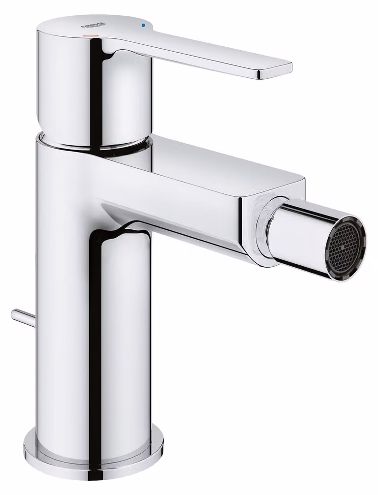 Rubinetto bidet monocomando, da montare a parete, sistema di fissaggio a scatto, 145 mm, finitura nera opaca