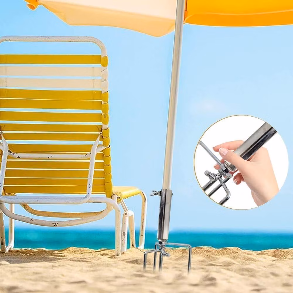 Ancoraggio a terra per ombrellone - ideale per giardino e spiaggia - 1 pezzo