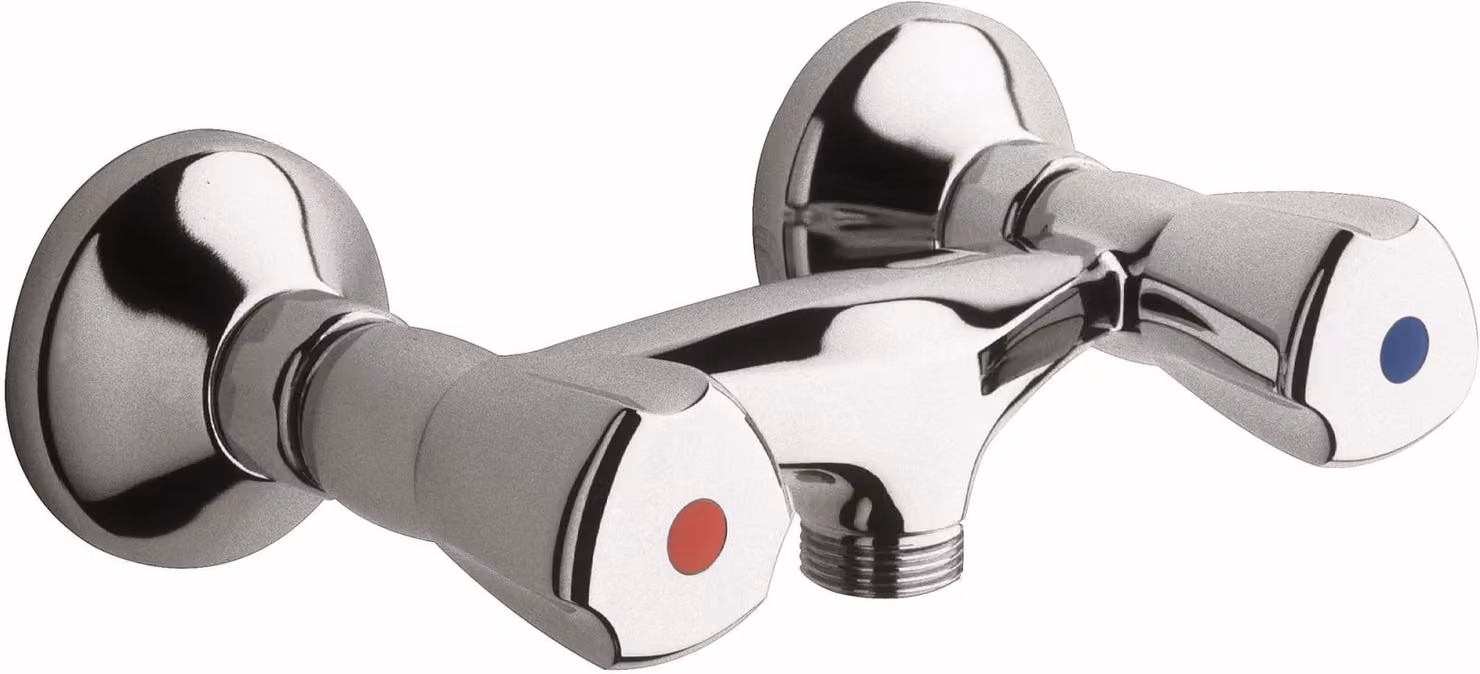 Kludi Brausearmatur STANDARD DN 15 Terralux Griff Metall chrom