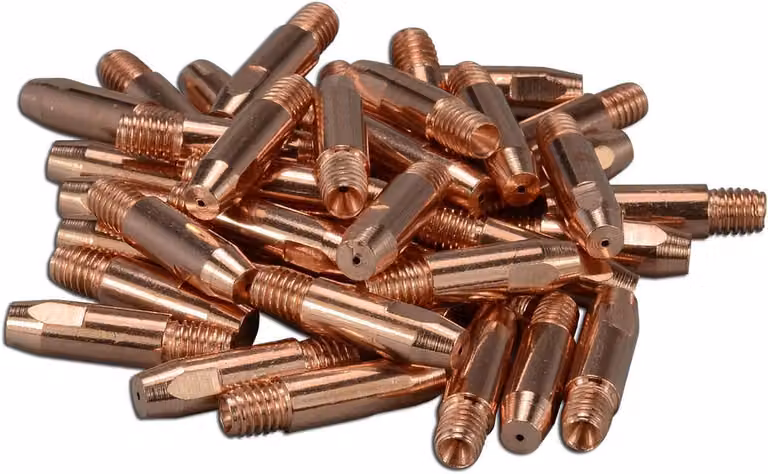 Punte di contatto MIG M6, 1,0 mm, confezione da 20 pezzi, per torcia di saldatura CO2 MIG MAG