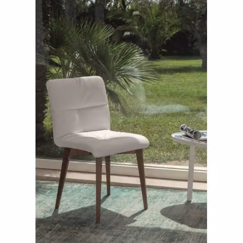 Sedia Fanny in legno ed ecopelle Friulsedie
