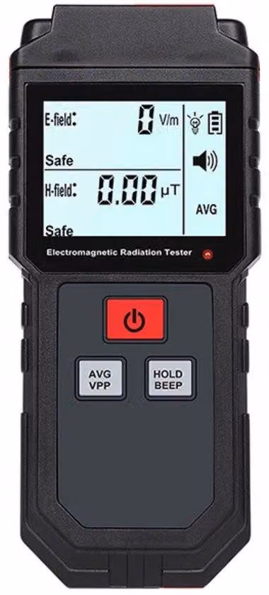 Misuratore di radiazioni elettromagnetiche - Rilevatore di radiazioni - Dosimetro radioattivo con grafico - Misuratore di radiazioni radioattive - Dosimetro con display grafico