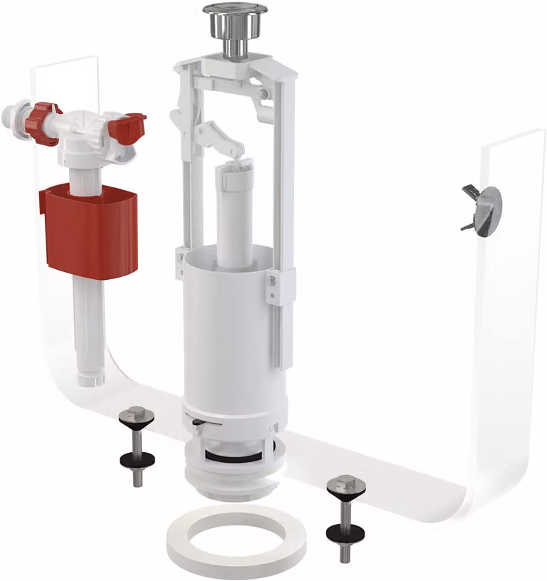 Kit di scarico Alcadrain (Alcaplast) con pulsante STOP SA2000 1/2 CROMATO