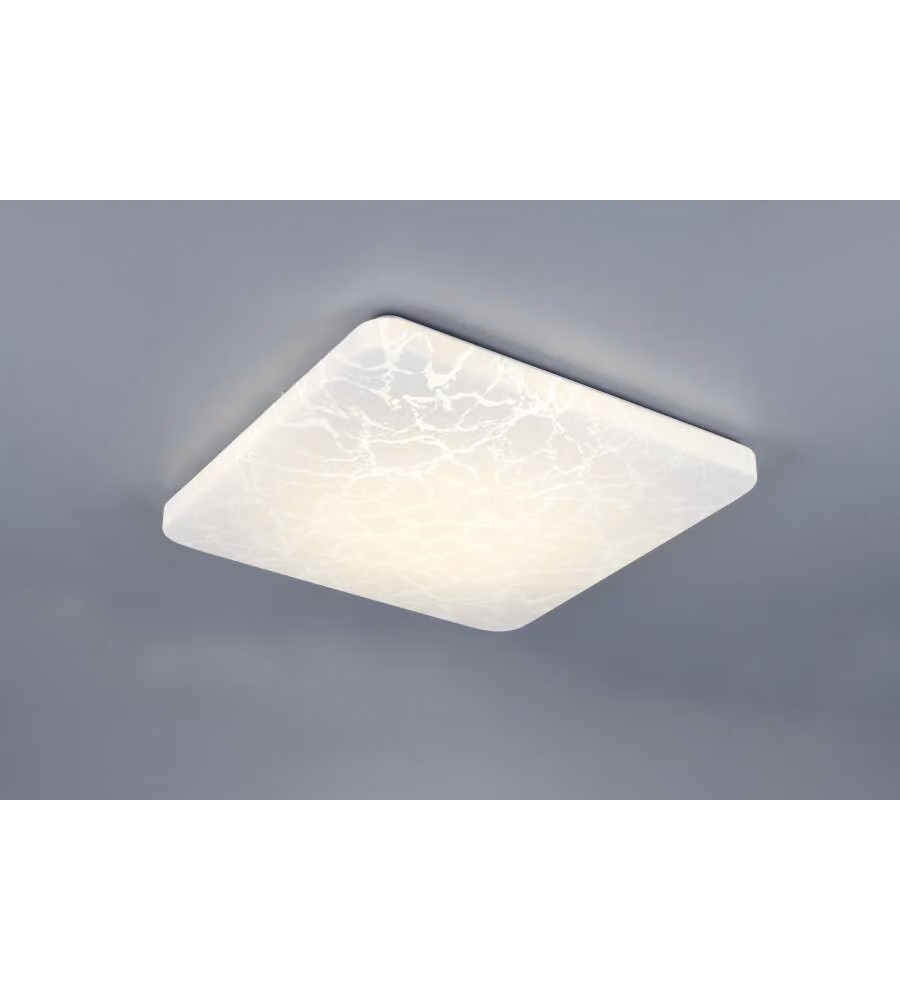 Reality Plafoniera Quadrata Led Mandria - Ghiaccio - 24W 2500lm L.41cm