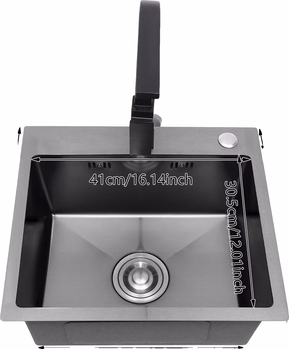 Set di lavelli da cucina, rubinetto girevole a 180°, lavello singolo spazioso, argento