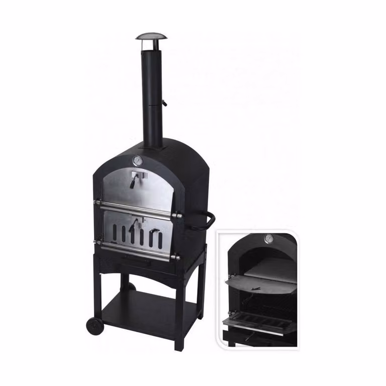VAGGAN 3-in-1 BBQ grill, affumicatore, forno per pizza