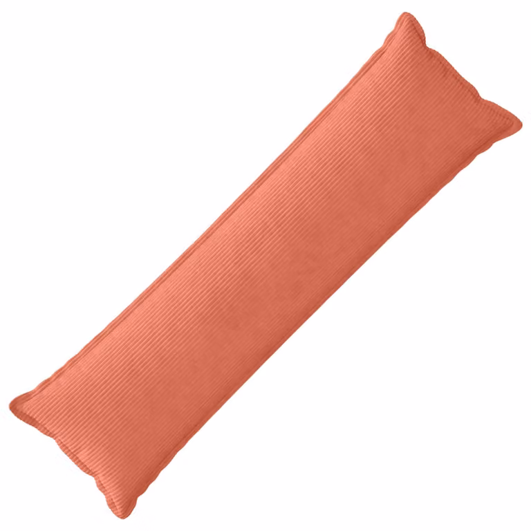 Federa vidaXL HOUTEN in velluto a coste, Rosso Arancio, 40 x 145 cm