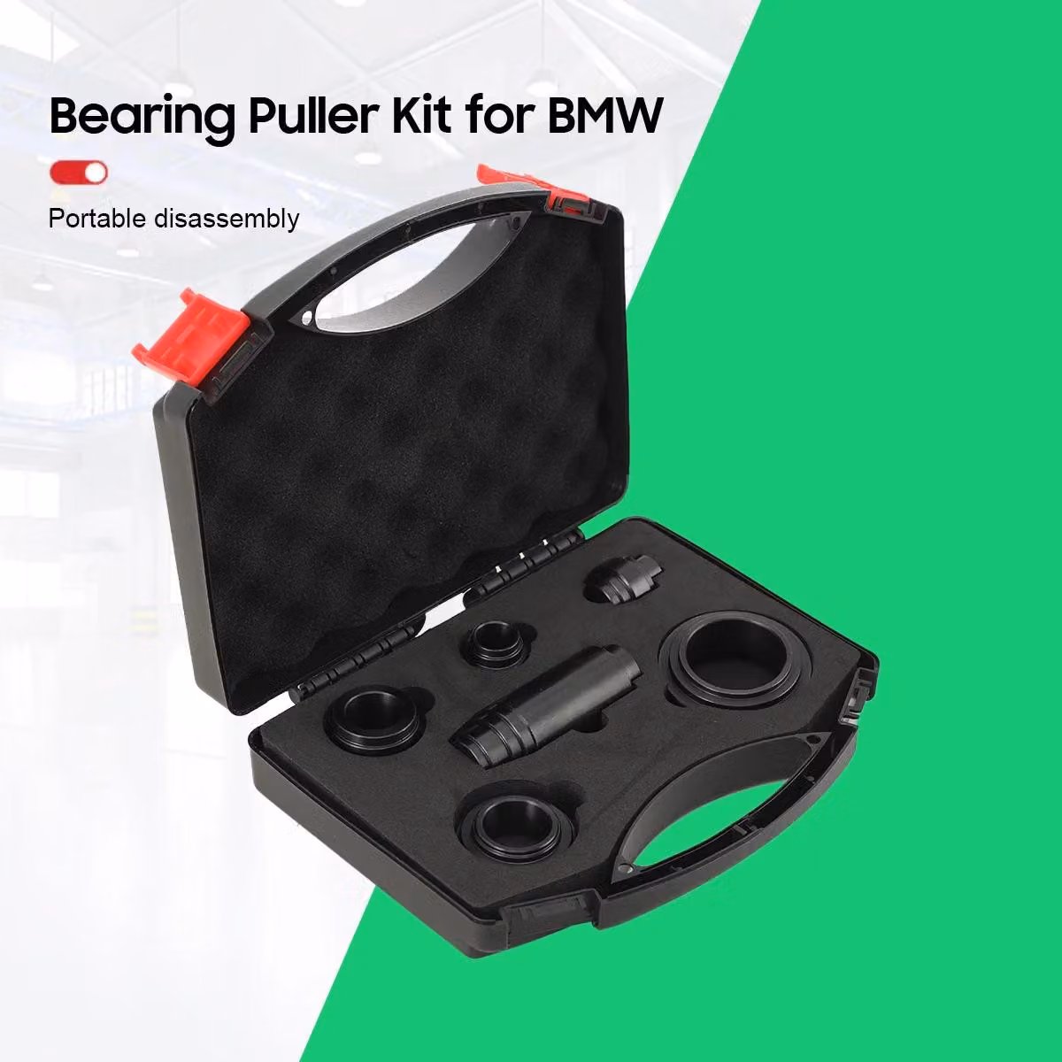 Set di utensili per boccole - 6 pezzi, compatibile con trasmissioni automatiche 6HP19/6HP21/6HP26/6HP28 - realizzato in lega di alluminio - per smontaggio e conservazione, fornito in valigetta