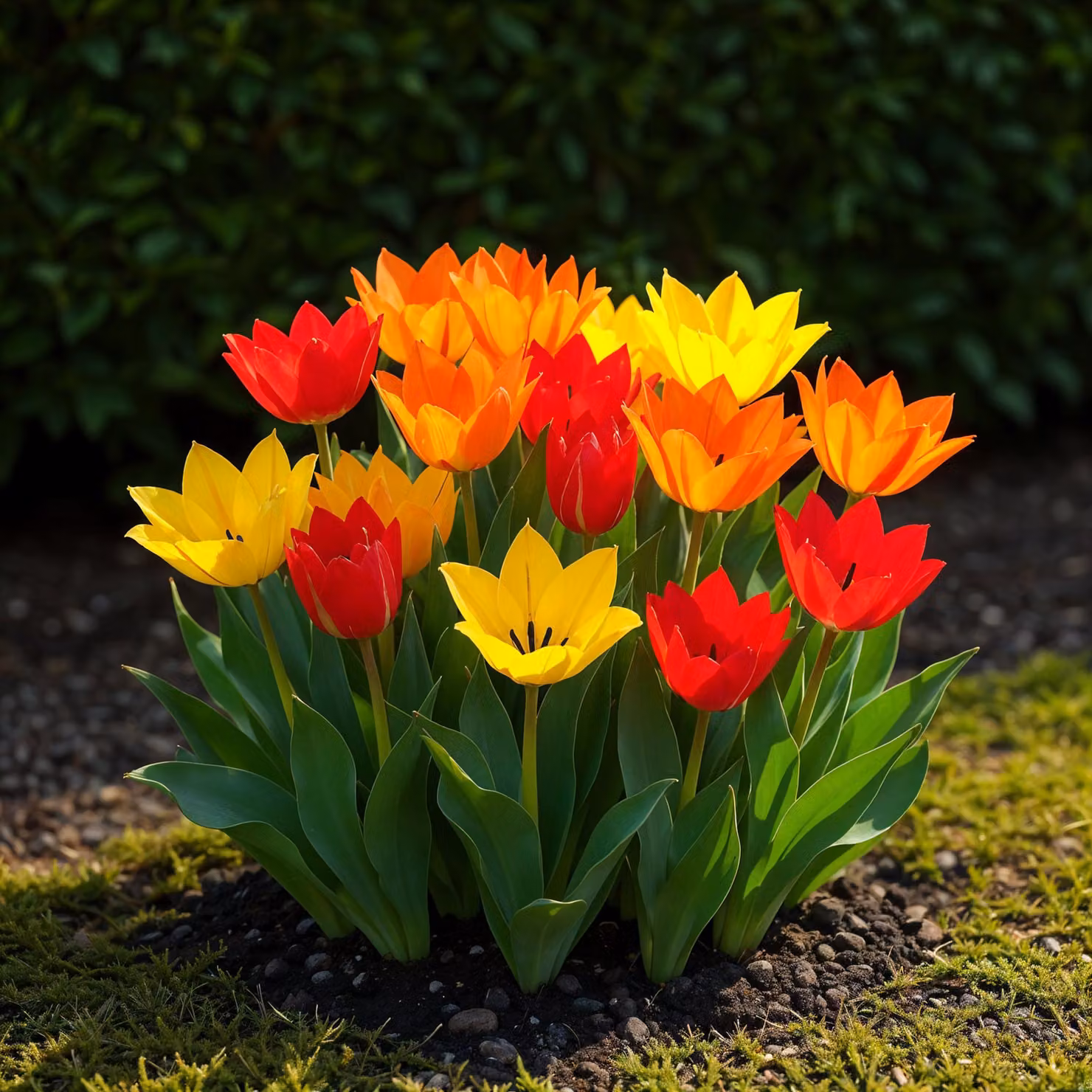 Bulbi da fiore Exotenherz - Tulipani Tulipa Praestans Mix (25 pezzi) diametro 8-9cm
