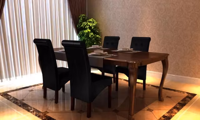 Sedie da Pranzo 4 pz Nere in Similpelle 160316