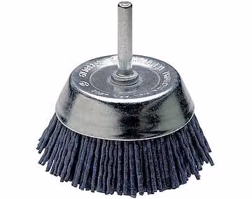Spazzola a tazza in nylon Wolfcraft® ø45mm albero 6mm