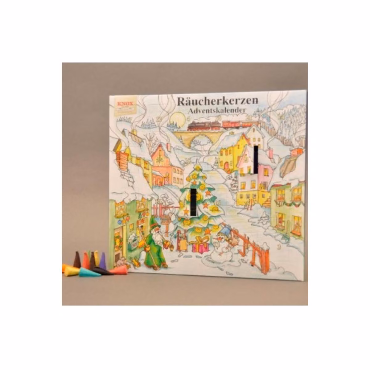 KNOX Calendario dell'Avvento 24 profumi paradisiaci larghezza x altezza x profondità 24 cm x 26 cm x 1,5 cm NUOVO