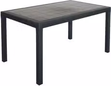 Tavolo da esterno rettangolare Bica in polipropilene Antracite L: 150 cm, P: 90 cm, H: 74 cm