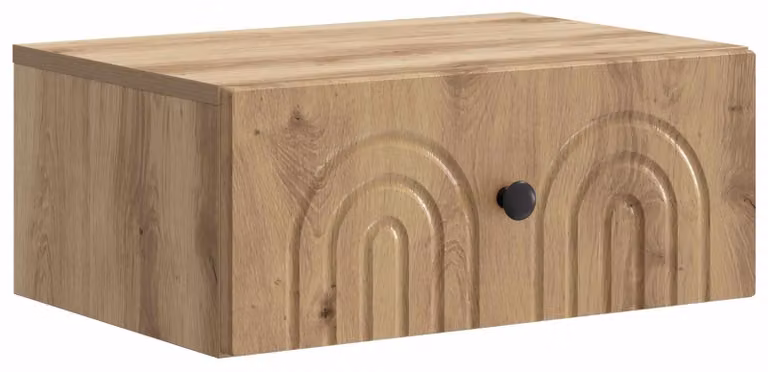 Mobiletto da notte a muro Rovere Artigianale 49 x 34,5 x 20 cm