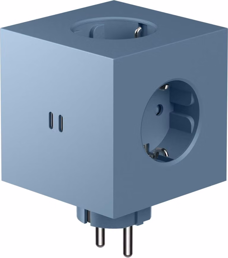 AVOLT - Caricabatterie AC Square 2 (blu squalo)