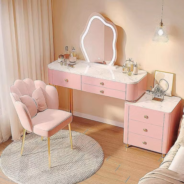 Tavolino da trucco - Specchio LED dimmerabile a 3 colori