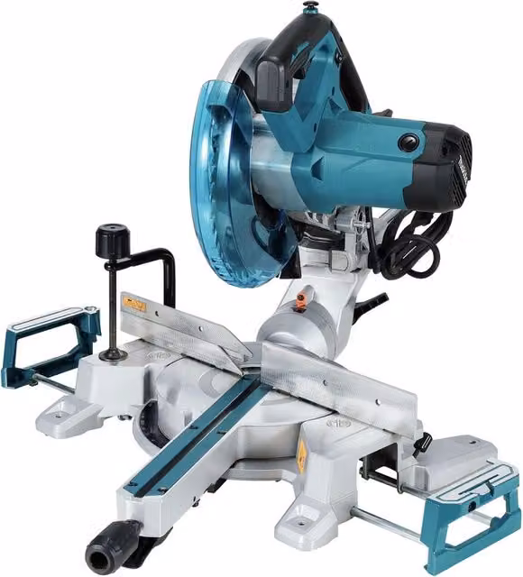 Troncatrice radiale Makita LS1110F blu con disco da 260 mm, 1450W e 4500 giri/min