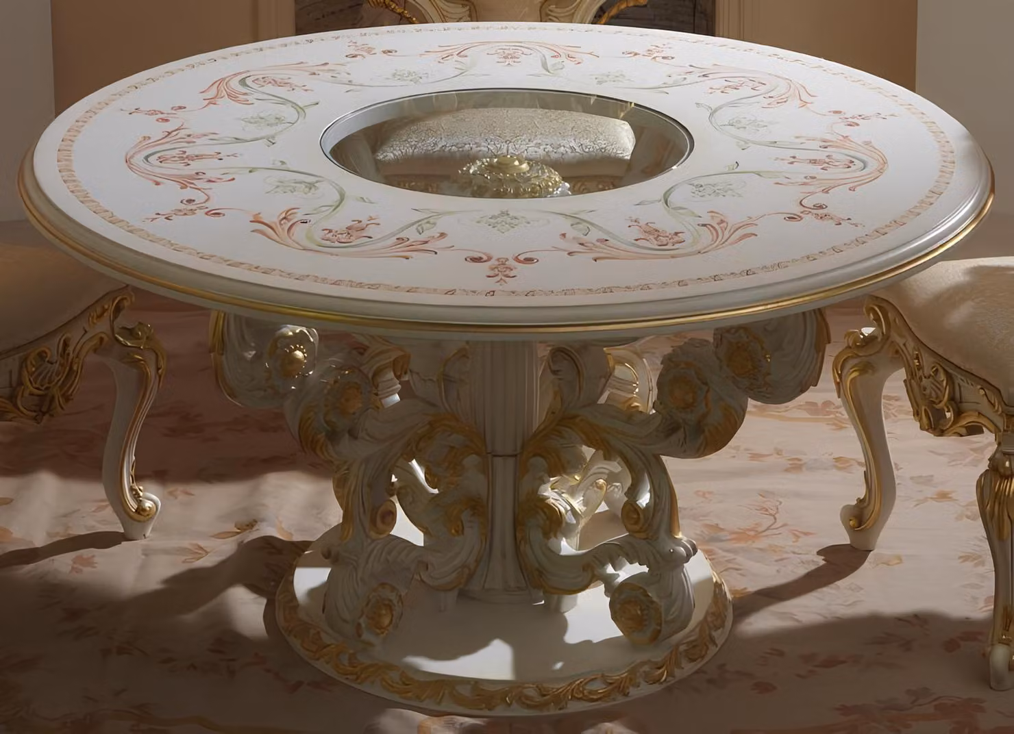 Esstisch Design Möbel Einrichtung Tische Massivholz Tisch Luxus Italienische