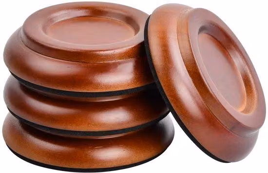 Rotoli di legno di alta qualità con rivestimento protettivo - Set da 4 pezzi