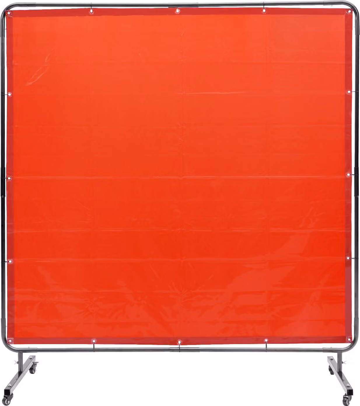 Tenda per saldatura 1,8 x 1,8 m Tenda di protezione per saldatura in vinile ignifugo Parete di protezione per saldatura con 4 ruote girevoli e protezione UV a 6 stadi Coperta per saldatura Protezione per saldatura rossa