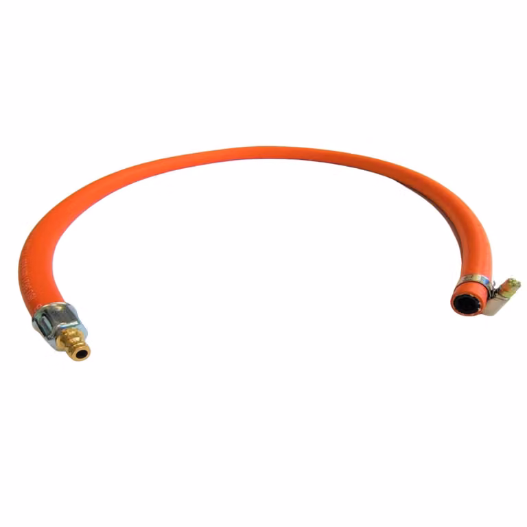 Tubo per gas propano-butano Zatech con raccordo rapido 1 m 20 bar Ø9,0 mm DN5 connettore x estremità aperta incl. fascetta Camper Barbecue a gas Campeggio
