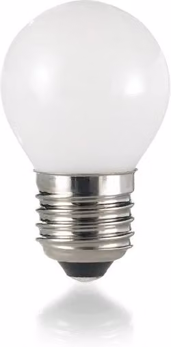 Lampadina LED a Sfera Ideal Lux E27 Trasparente Luce Bianca Calda 4W