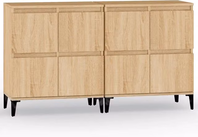 Credenze 2pz | Madia | Buffet da pranzo | Armadio da pranzo Rovere Sonoma 60x35x70 cm in Legno Multistrato