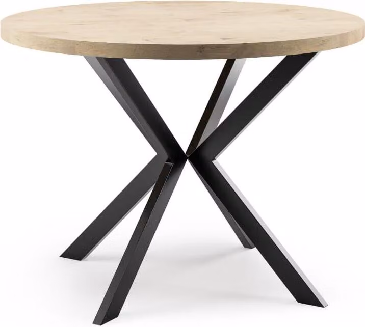 FURNLUX Tavolo da pranzo Edder Beige 100cm / Colore principale: Beige / Dimensioni: 100 x 76 x 176 cm