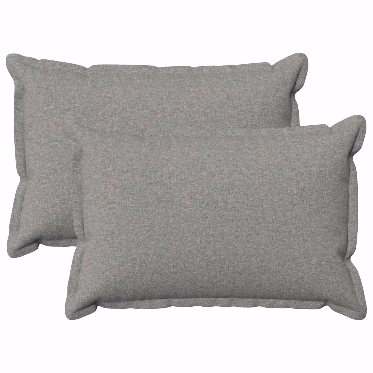 Set di 2 federe vidaXL HOUTEN Grigio, L/P: 50 x 30 cm