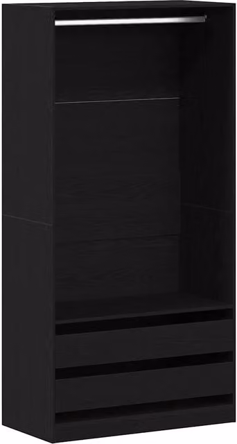 Guardaroba Rovere Nero 100 x 50 x 200 cm Legno multistrato CFW6148060
