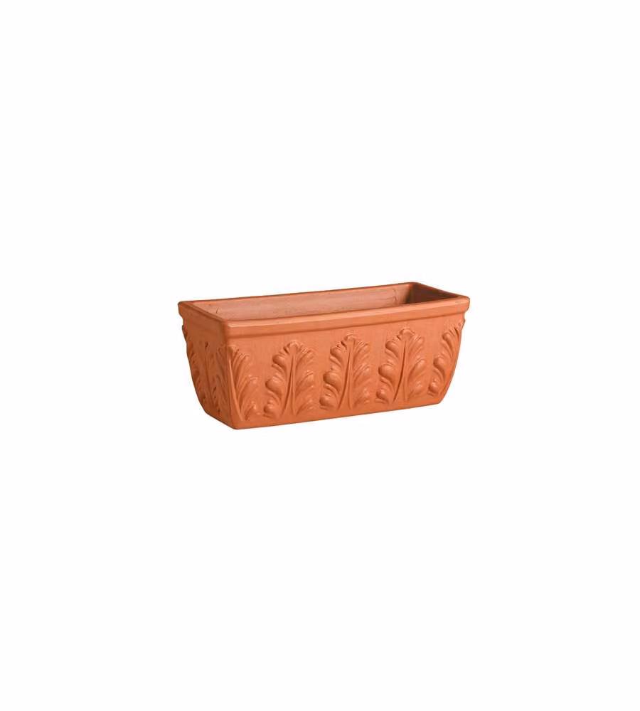 Deroma Fioriera Rettangolare Terracotta - 43 cm