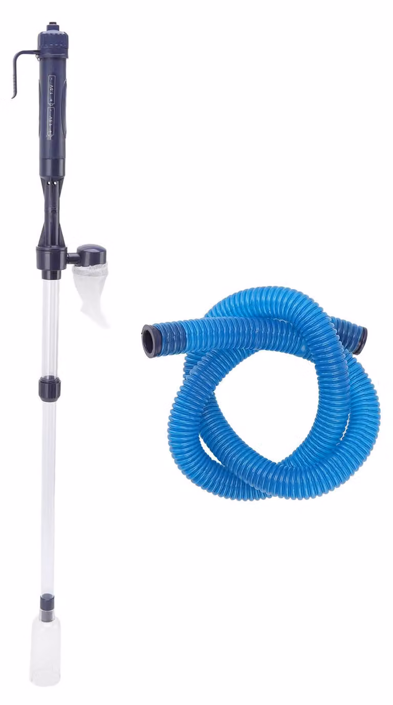 Aspirapolvere per acquari con sifone elettrico e ghiaia per il cambio dell'acqua