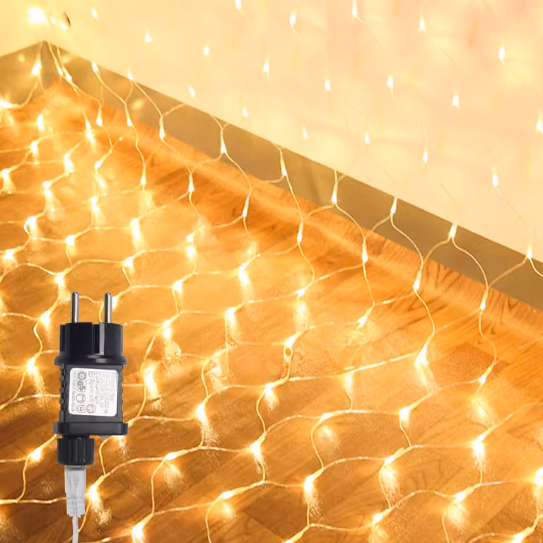 Jayseuw LED luci fiabesche 3x2m 200 LED 8 modalità luci fiabesche per interni Natale festa giardino decorazione bianco caldo