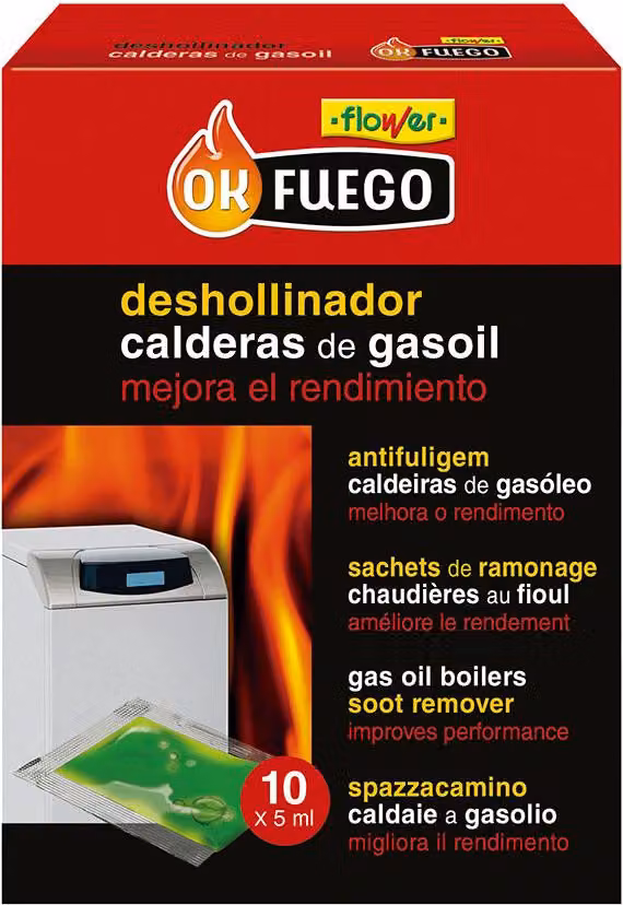 Solvente per stufe a gasolio, liquido, 10 pezzi da 5 ml ciascuno