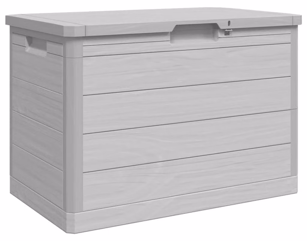 Contenitore per cuscini in polipropilene, dimensioni 77,5 x 44,5 x 53 cm, colore grigio