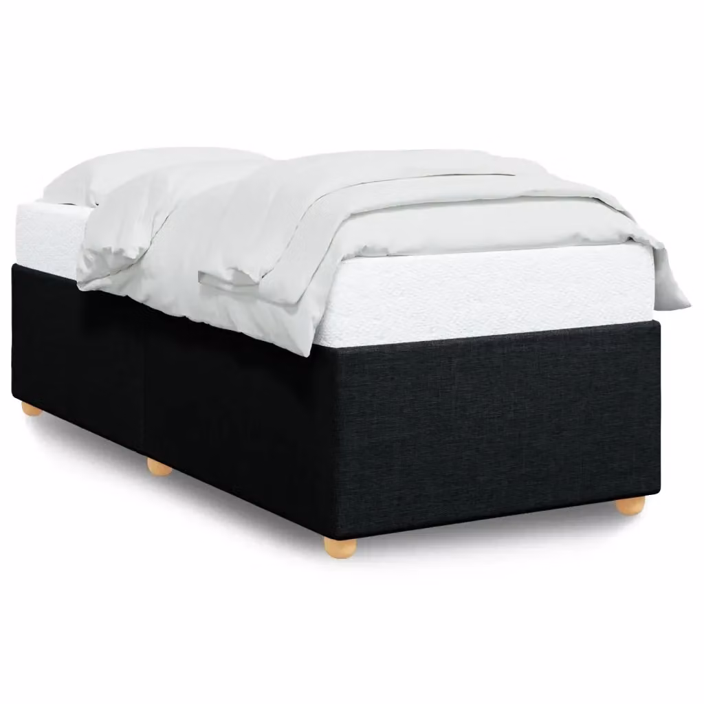 Struttura Letto Giroletto Design Mania in Tessuto Nero L 80 cm x P 200 cm – 2