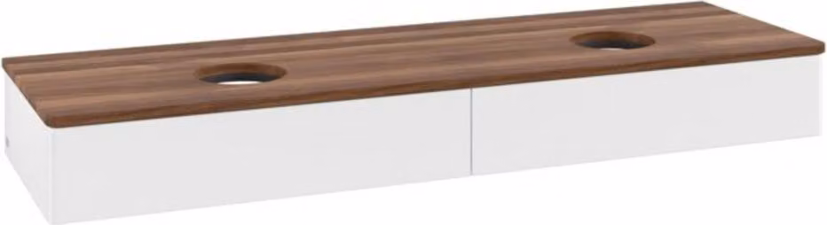 V&B Mobiletto senza struttura frontale - illuminazione Antao 160x50cm, WBP-colore w. wal, wh. m Lac