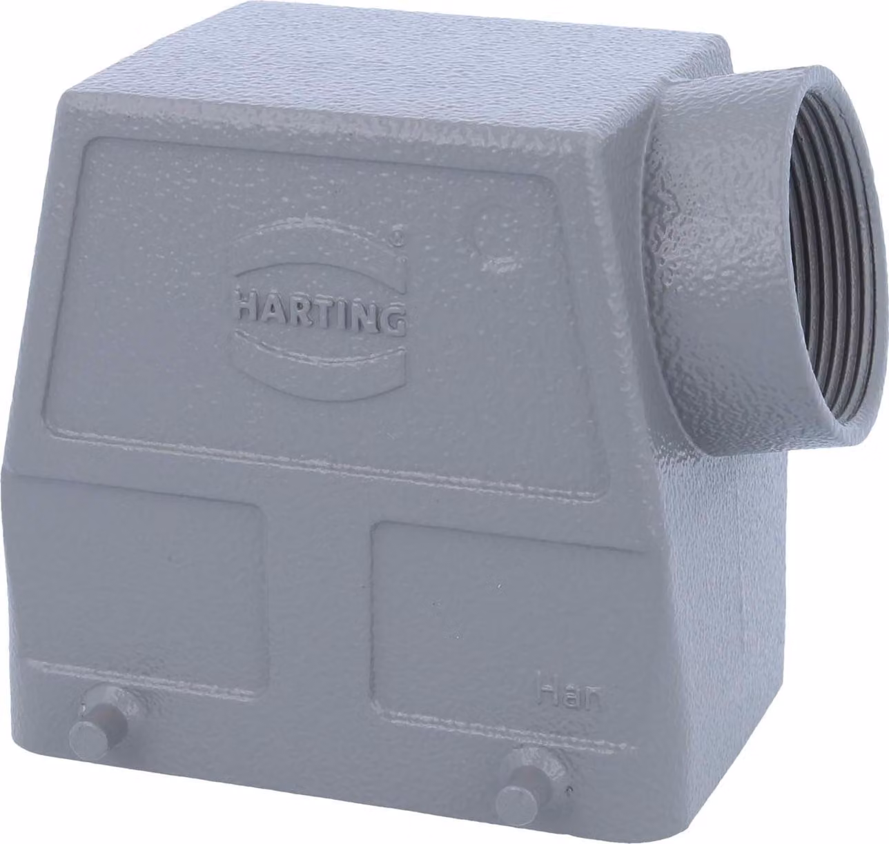 HARTING Han 32A Contenitore alto, 1xPG29 uscita cavo laterale, per 2 staffe (nella parte inferiore) Vite PG29