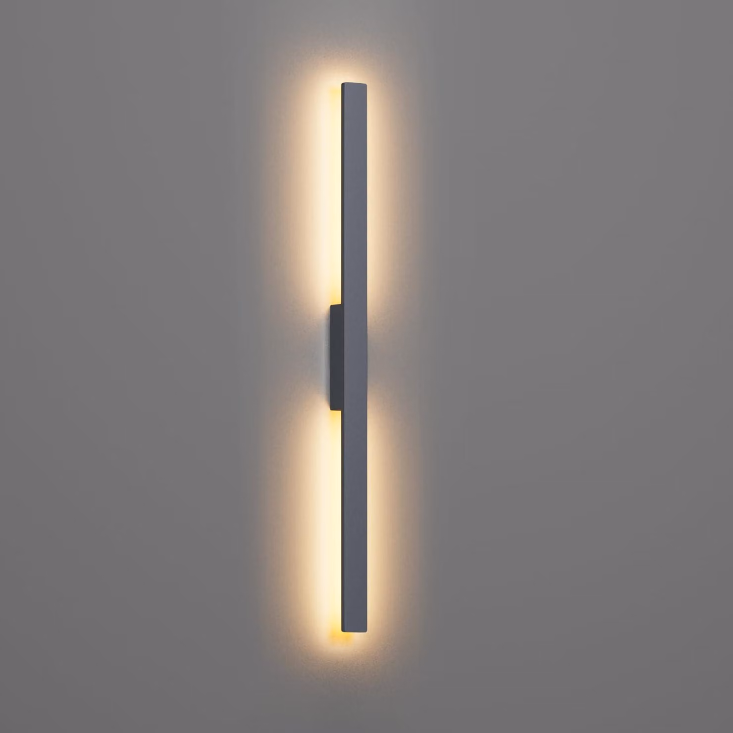 Lampada da parete a LED, 28 W, 1750 lumen, grado di protezione IP65, 104 cm, colore antracite