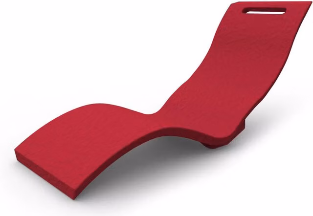Lettino Chaise Longue da Esterno Giardino Seduta a Terra Arkema Serendipity Cherry
