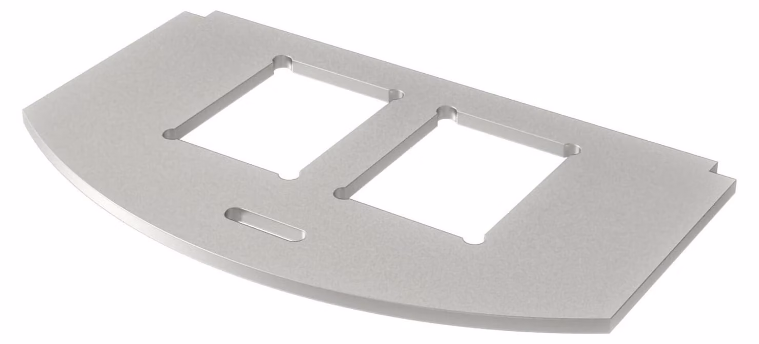 OBO Bettermann Vertr piastra di montaggio tipoC V2A eds inox MP R2 2C