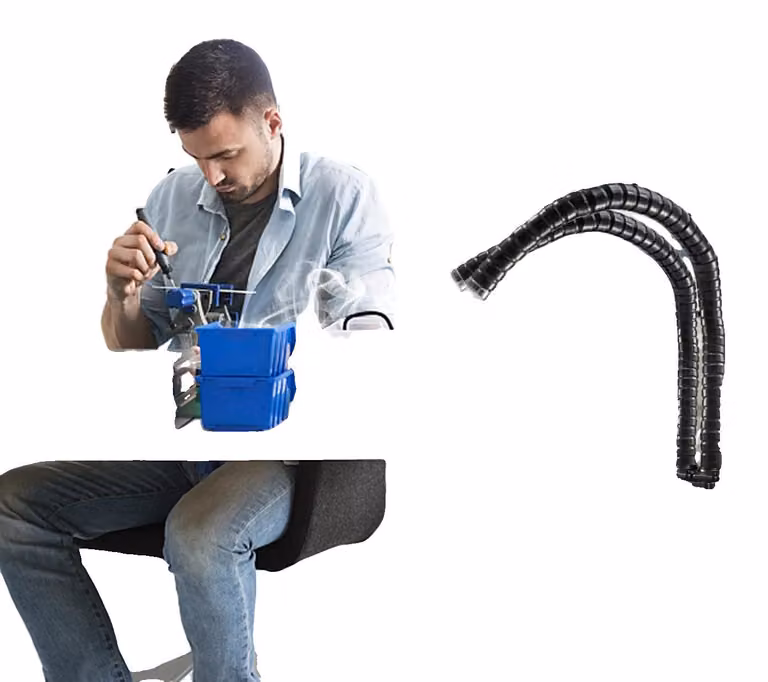 Aspiratore di fumi, sistema di filtrazione multistrato, velocità regolabile, 150W