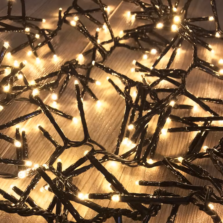 560 catene luminose a grappolo LED per interni ed esterni bianco caldo
